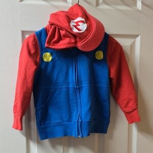 Nintendo Red and Blue Kids Jacket with Cap